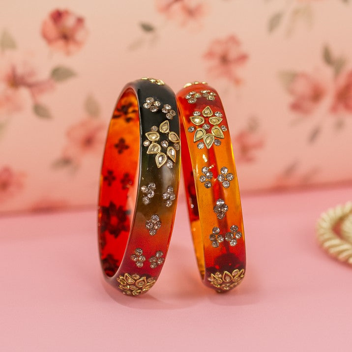 Glass Bangles | Multicolored Glass Bangles