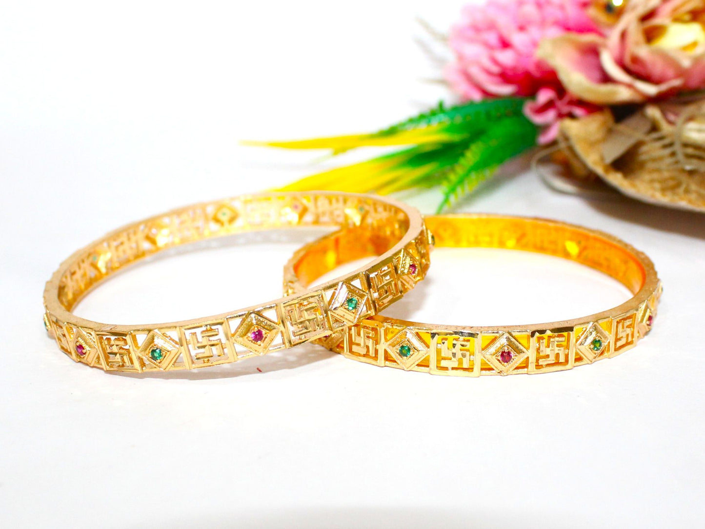 Copper Bangles Pair