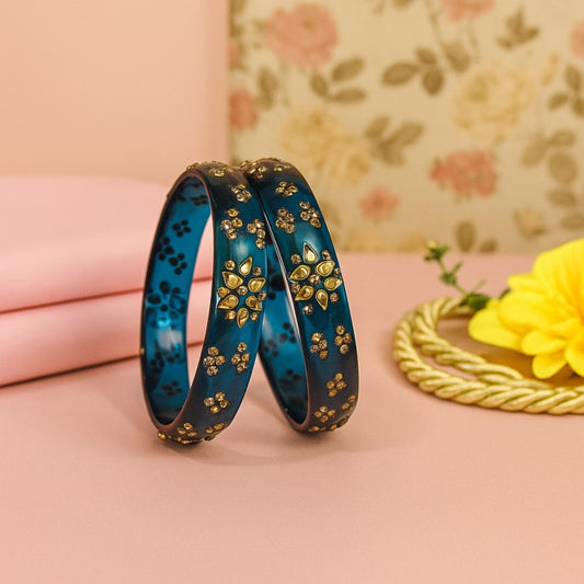 Glass Bangles | Blue Glass Bangles