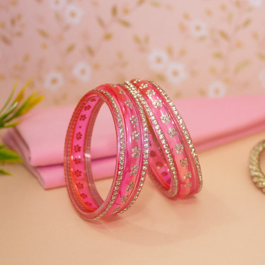 Glass Bangles | pink Glass Bangles