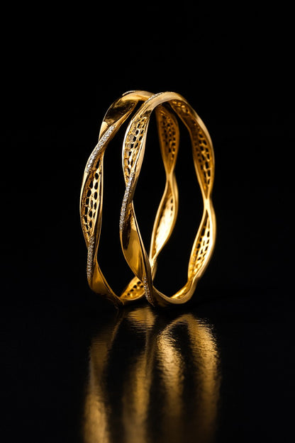 Copper Bangles Pair | 2 Pcs