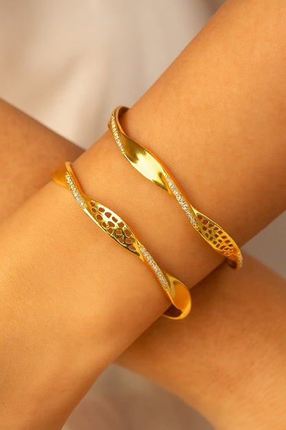 Copper Bangles Pair | 2 Pcs