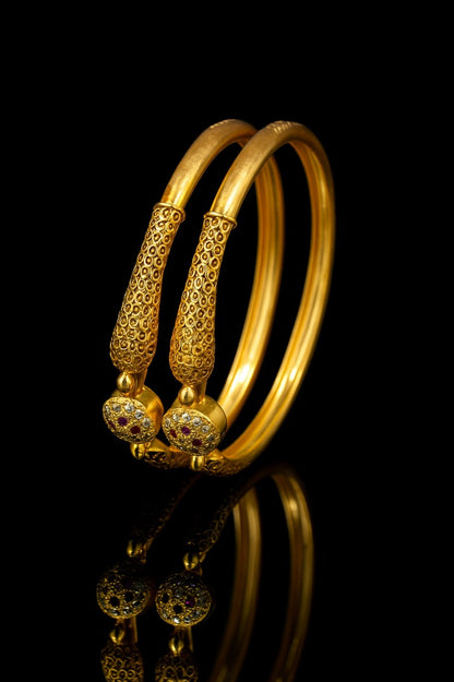 Copper Bangles Pair | 2 Pcs