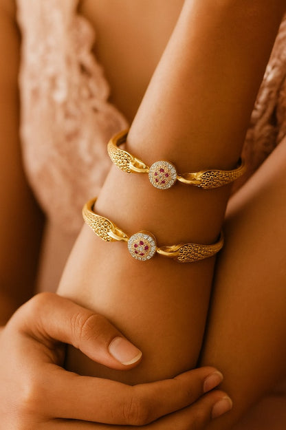 Copper Bangles Pair | 2 Pcs