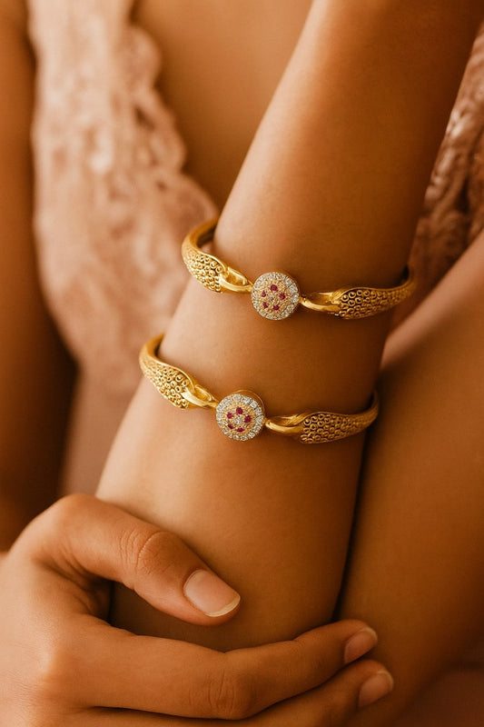 Copper Bangles Pair | 2 Pcs