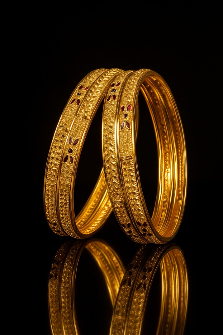 Copper Bangles Pair | 2 Pcs