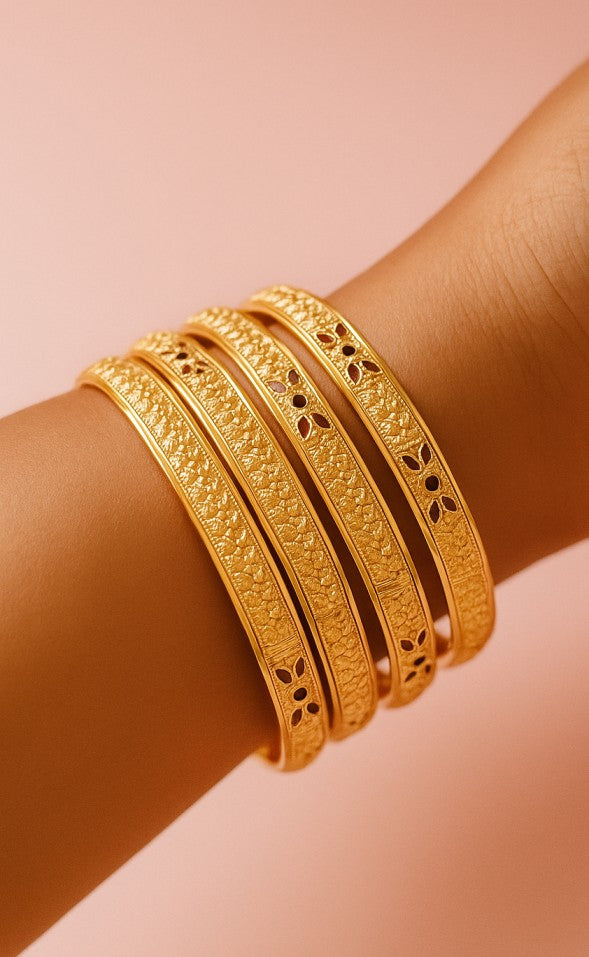 Copper Bangles Pair | 2 Pcs