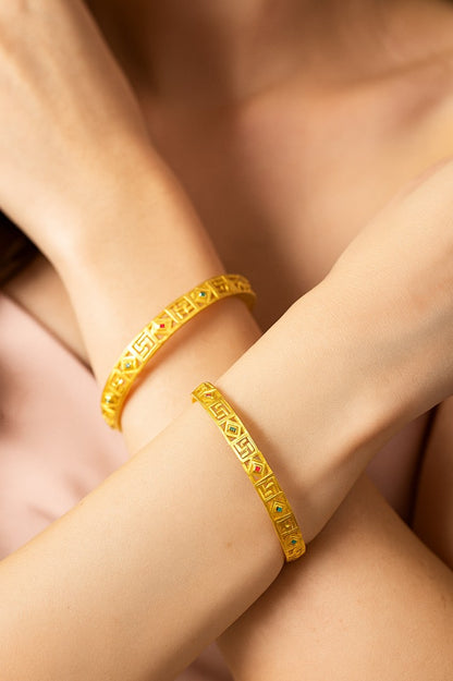 Copper Bangles Pair | 2 Pcs