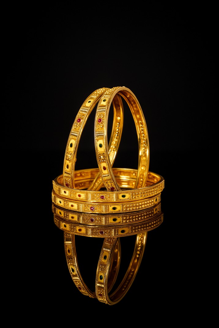 Copper Bangles Pair | 4 Pcs