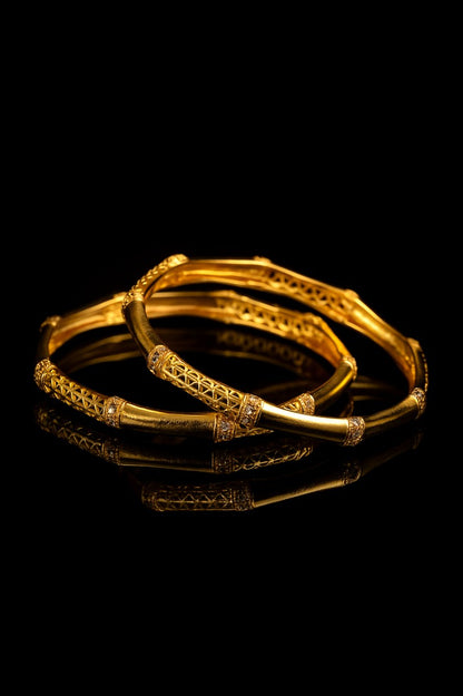 Copper Bangles Pair | 2 Pcs