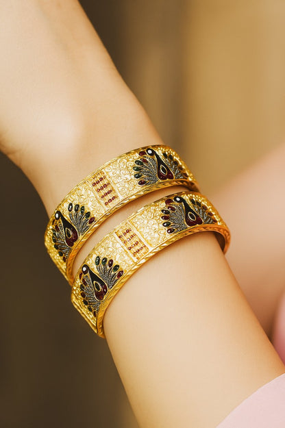 Copper Bangles Pair | 2 Pcs