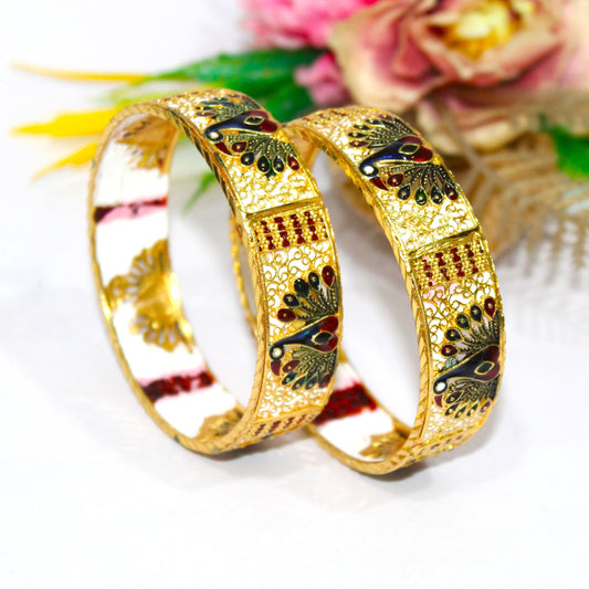 Designer Copper Bangles Pair