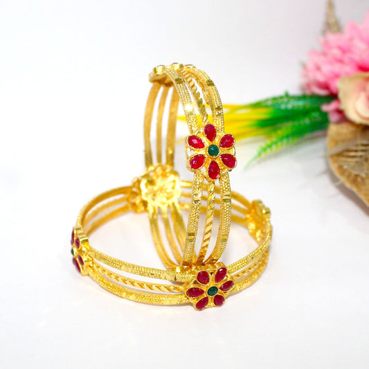 Designer Copper Bangles Pair